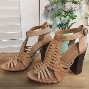 Caged Sandal Block Heels